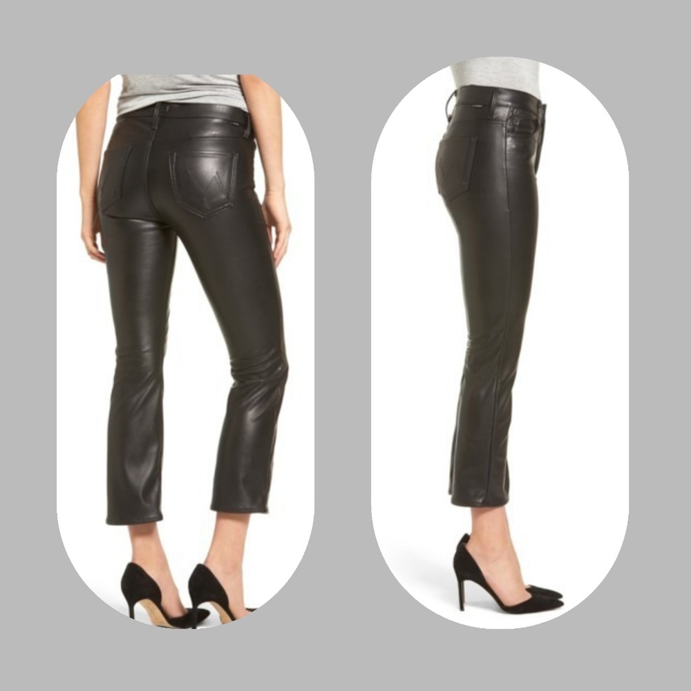 NWT The Insider Faux Leather Crop Bootcut Pant - Picture 2 of 5